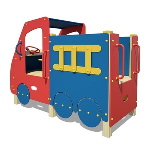 Дитячі вуличні ігрові елементи (машинка,  паровозик,  автобус)