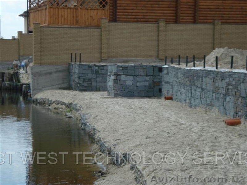 Укрепление берегов и склонов Габион Геотекстиль Георешетка - <ro>Изображение</ro><ru>Изображение</ru> #4, <ru>Объявление</ru> #63791