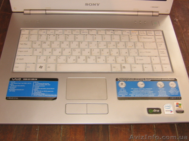 Продам Ноутбук Sony Vaio VGN-N11SR/W - <ro>Изображение</ro><ru>Изображение</ru> #2, <ru>Объявление</ru> #443739