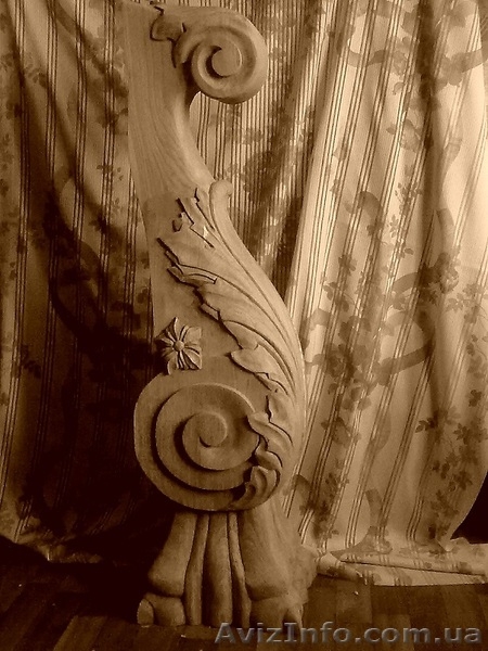 лестницы из массива ясеня, столбы начальные резные - <ro>Изображение</ro><ru>Изображение</ru> #2, <ru>Объявление</ru> #1044833